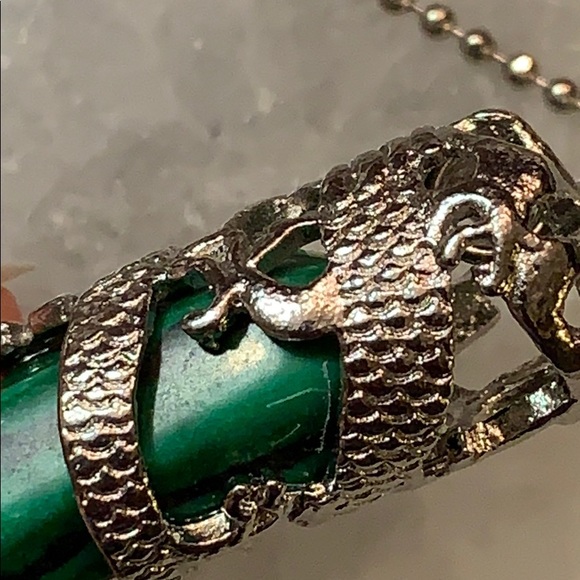 SALE!! Pendulum necklace with dragon detail NWOT - Picture 2 of 5